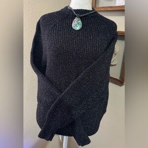Hayes Women's Black Knit Sweater 95% Cotton Size Small Beautiful and Comfy NWOT